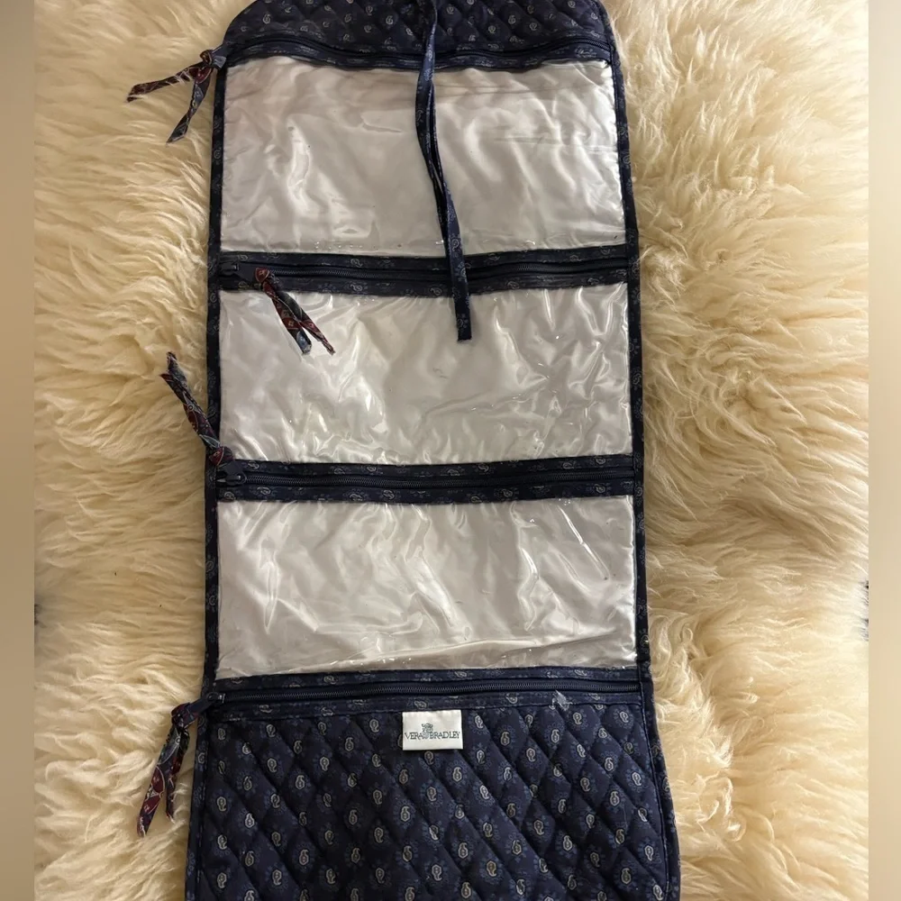 Vera Bradley ‘Classic Navy’ Floral Travel Cosmetic Bag